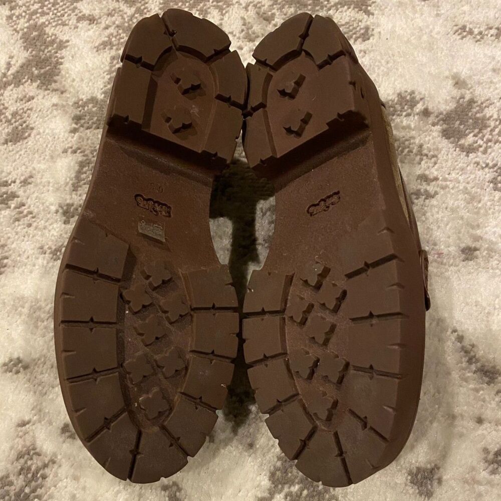 COACH Ruthie Loafers In Signature Canvas Khaki/Walnut Sz 6.5B NIB - Picture 7 of 11